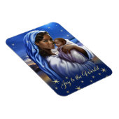 Afroamerikanischer Weihnachtsmagnete Magnet (Rechte Seite)