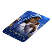 Afroamerikanischer Weihnachtsmagnete Magnet (Linke Seite)