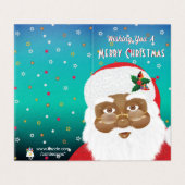 Afroamerikanischer Weihnachtsmann (Außenseite Aufgefaltet)