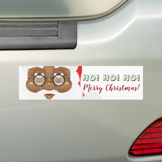 Afroamerikanischer Weihnachtsmann Autoaufkleber (Auf Auto)