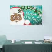 Afroamerikanischer Weihnachtsmann Banner (Messeveranstaltung)