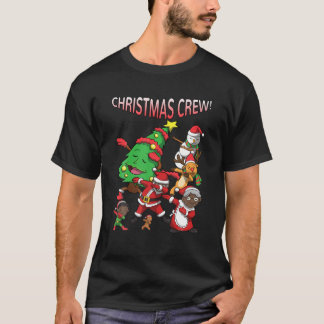 Afroamerikanischer Weihnachtsmann Black Christmas  T-Shirt