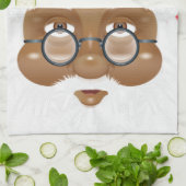 Afroamerikanischer Weihnachtsmann Geschirrtuch (Gefaltet)