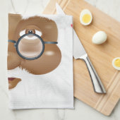 Afroamerikanischer Weihnachtsmann Geschirrtuch (Viertel Falte)