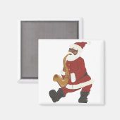 Afroamerikanischer Weihnachtsmann Magnet (Vorderseite/Rückseite)