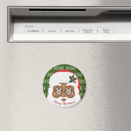 Afroamerikanischer Weihnachtsmann Magnet (In Situ (Geschirrspüler))