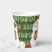 Afroamerikanischer Weihnachtsmann Pappbecher (Rechts)