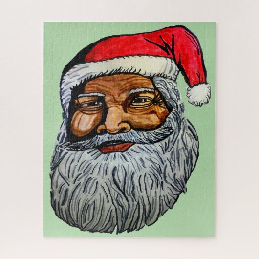 AFROAMERIKANISCHER WEIHNACHTSMANN  PUZZLE (Vertikal)