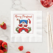 Afroamerikanischer Weihnachtsmann Serviette (Beispiel)