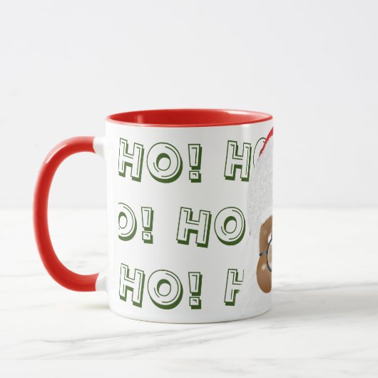 Afroamerikanischer Weihnachtsmann Tasse (Links)