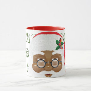 Afroamerikanischer Weihnachtsmann Tasse