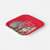 Afroamerikanischer Weihnachtsmann-Teller - 10 kg Pappteller (Gewinkelt)