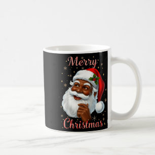 Afroamerikanischer Weihnachtsmann Weihnachten Cool Kaffeetasse