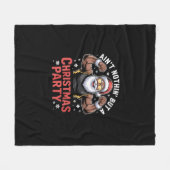 Afroamerikanischer Weihnachtsmann Weihnachts-Pyjam Fleecedecke (Vorderseite (Horizontal))