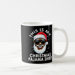 Afroamerikanischer Weihnachtsmann Weihnachts-Pyjam Kaffeetasse