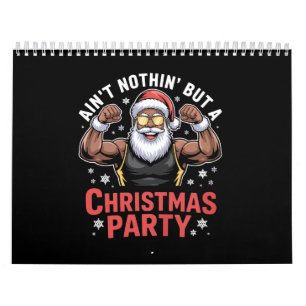 Afroamerikanischer Weihnachtsmann Weihnachts-Pyjam Kalender