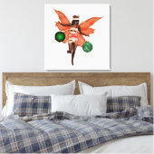 Afroamerikanischer Weihnachtsmarkt Leinwand Wall A (Insitu (Schlafzimmer))