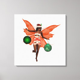 Afroamerikanischer Weihnachtsmarkt Leinwand Wall A