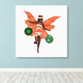 Afroamerikanischer Weihnachtsmarkt Leinwand Wall A (Insitu (Holzboden))