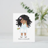 Afroamerikanischer Wellness-Center Sleepover Gebur Postkarte (Stehend Vorderseite)