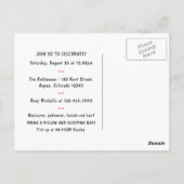 Afroamerikanischer Wellness-Center Sleepover Gebur Postkarte (Rückseite)