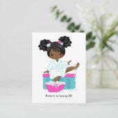 Afroamerikanischer Wellness-Center Sleepover Gebur Postkarte (Stehend Vorderseite)