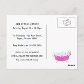 Afroamerikanischer Wellness-Center Sleepover Gebur Postkarte (Rückseite)