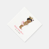 Afroamerikanisches Baby-Duschbad Napkin Serviette (Ecke)