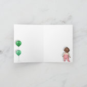 Afroamerikanisches Baby Girl - Es ist eine Girl Ca Ankündigung (Innenseite)