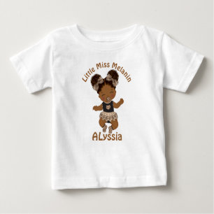 Afroamerikanisches Baby Girl Melanin T - Shirt