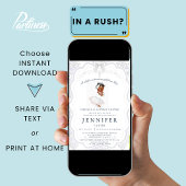 Afroamerikanisches Baby-Girl-Taufe Einladung