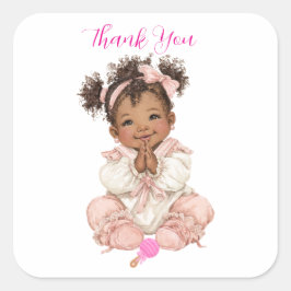 Afroamerikanisches Baby Mädchen Aufkleber