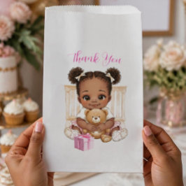 Afroamerikanisches Baby Mädchen Danksagungs Gesche Geschenktütchen