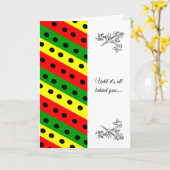 Afroamerikanisches Beileid Karte (Gelbe Blume)