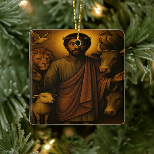 Afroamerikanisches Christlich Art Ornament (Baum)