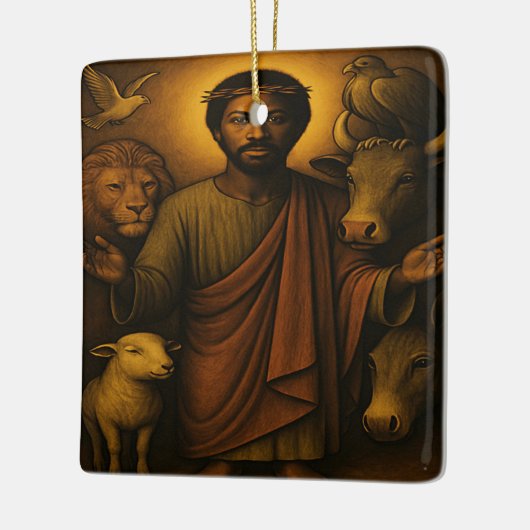 Afroamerikanisches Christlich Art Ornament (Links)