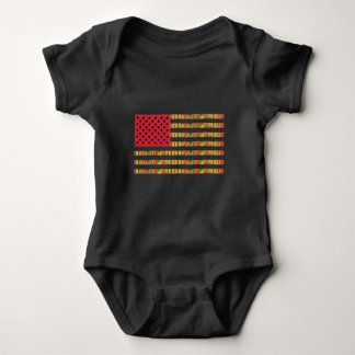 Afroamerikanisches-Flagge-T-Shirt Baby Strampler