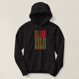 Afroamerikanisches Flaggen-T-Shirt Hoodie