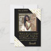 Afroamerikanisches Foto Vielen Dank Dankeskarte (Vorderseite)