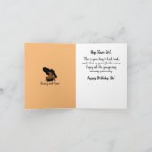 Afroamerikanisches Glück zum Geburtstag Karte (Innenseite)