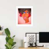 Afroamerikanisches Kunstposter Poster (Heimbüro)