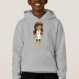 Afroamerikanisches Mädchen, Maler, Malerei, Pinsel Hoodie