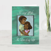 Afroamerikanisches Paar Karte (Vorderseite)