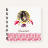 Afroamerikanisches Personalisiert-Spiral-Notebook Notizblock (Vorderseite)