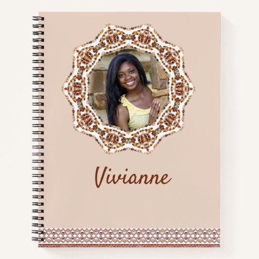 Afroamerikanisches Personalisiert-Spiral-Notebook Notizblock (Vorderseite)