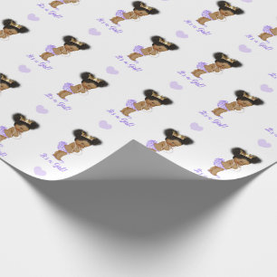 Afroamerikanisches Prinzessin-Geschenkpapier Geschenkpapier
