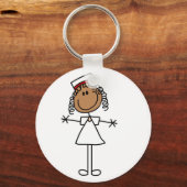 Afroamerikanisches Strichmännchen - Tshirts und Ge Schlüsselanhänger (Vorderseite)