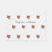 Afroamerikanisches Weihnachtsgebäck Baby Blanket Fleecedecke (Vorderseite (Horizontal))