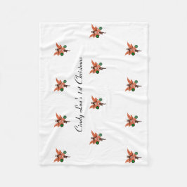 Afroamerikanisches Weihnachtsgebäck Baby Blanket Fleecedecke