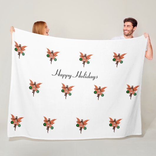 Afroamerikanisches Weihnachtsgebäck Fleece Blanket (Beispiel)